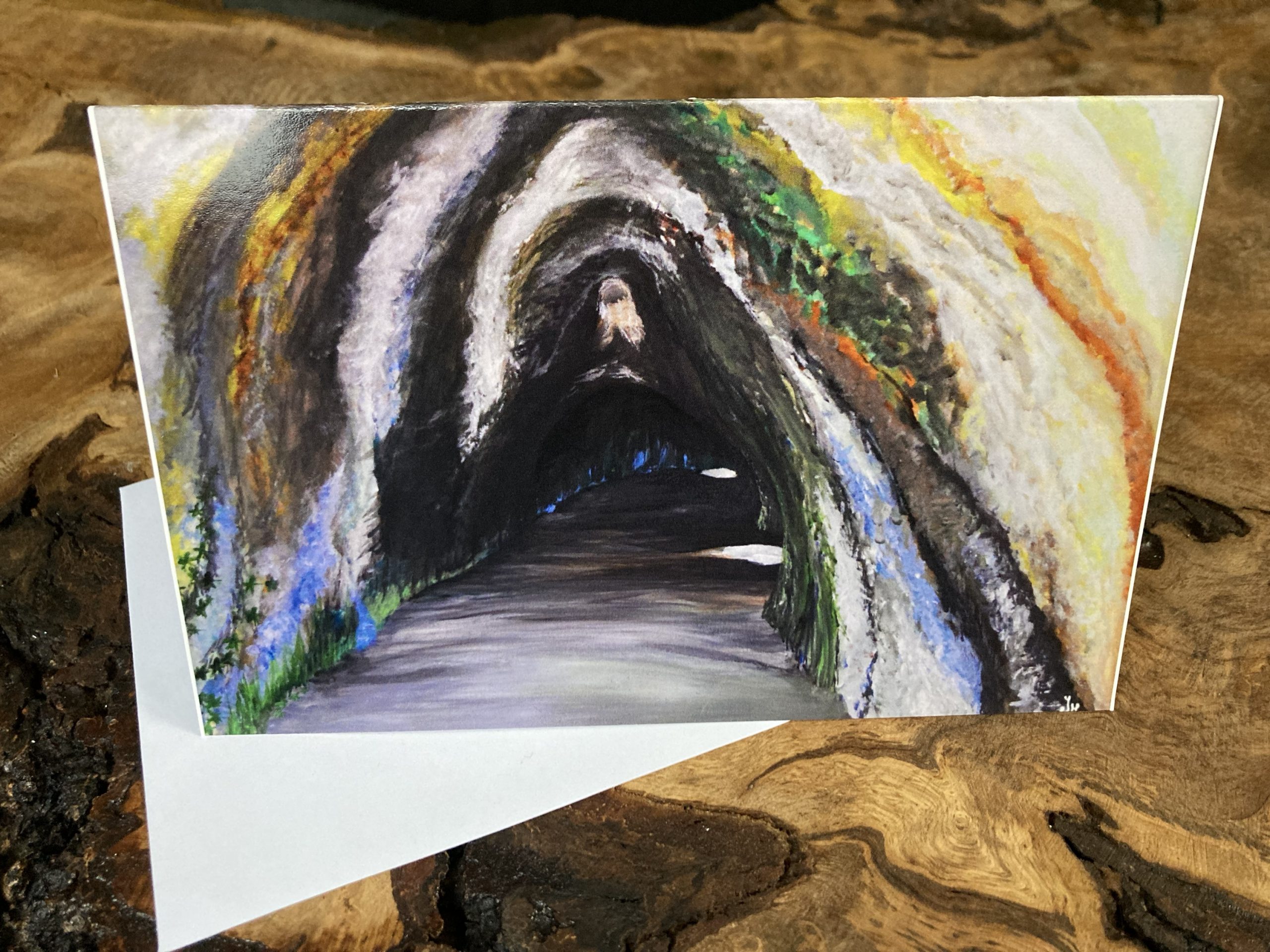 Valley of the Caves Greetings Card – By Jade Melany