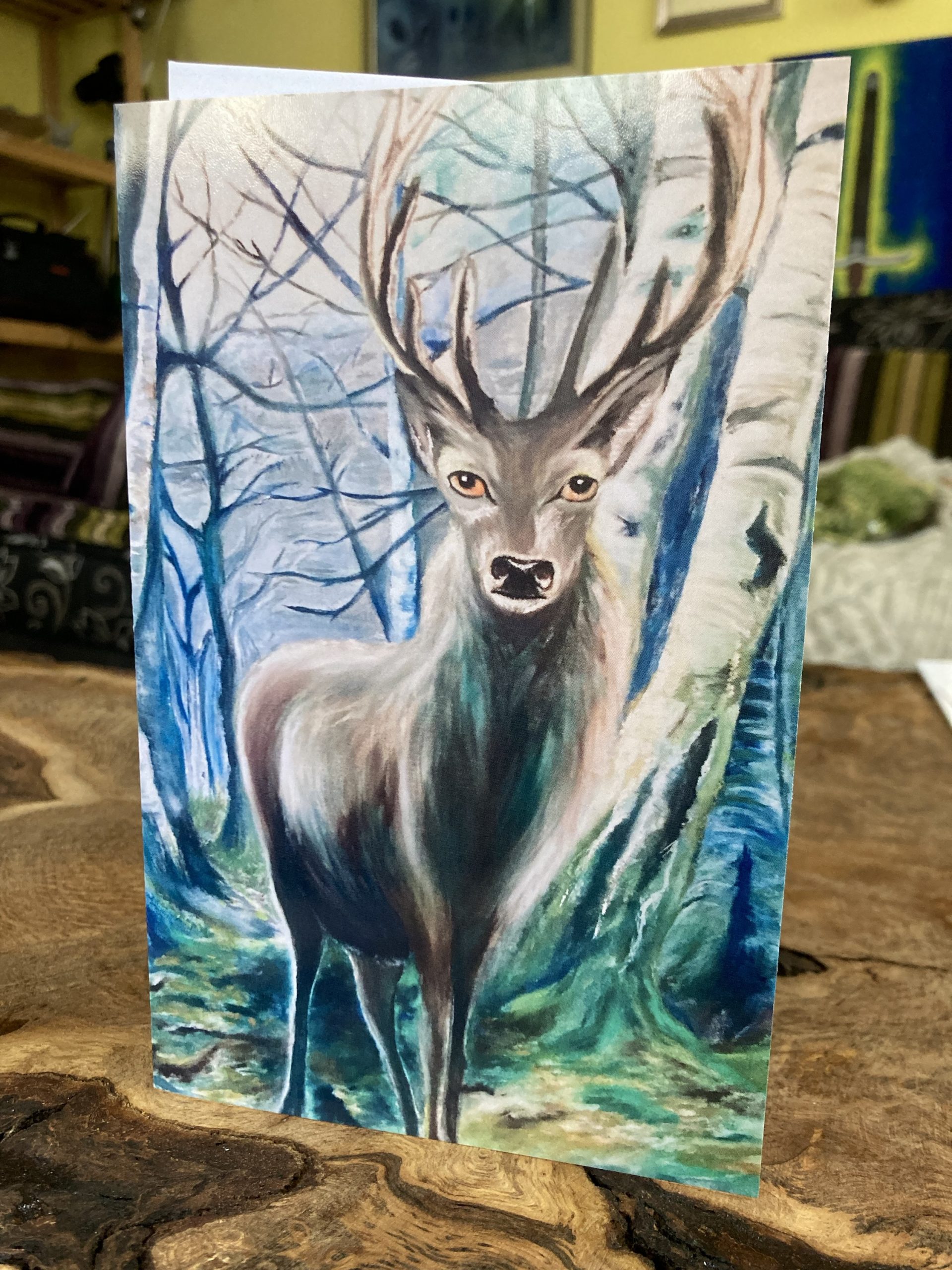 “Winter Stag” Greetings Card – By Jade Melany