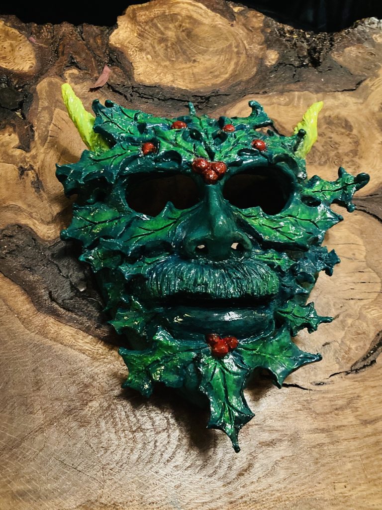 Green Man Mask by Jade Melany